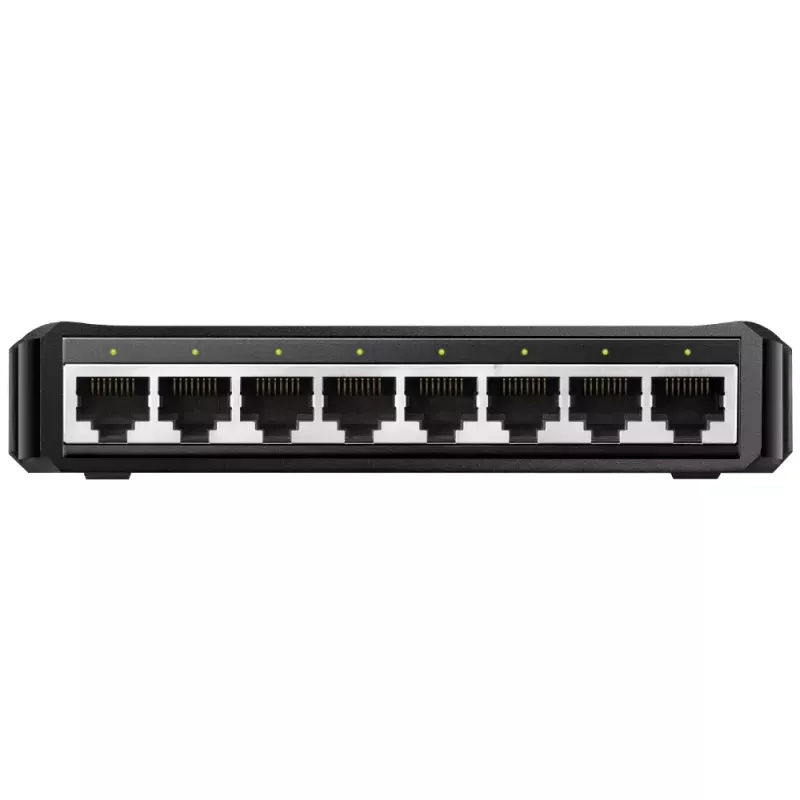Netzwerk-Switch Cudy GS108D 8-Port Gigabit Ethernet (10/100/1000), 16 Gbit/s Switching, DC 5V, Desktop, schwarz