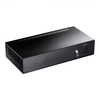 Netzwerk-Switch Cudy GS108 — 8-Port Gigabit Ethernet (10/100/1000), schwarz, 16 Gbit/s Switching-Kapazität