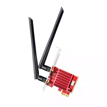 Interne WLAN/Bluetooth PCIe Netzwerkkarte Cudy WE3000S — Tri-Band 2.4/5/6 GHz, Intel AX210, Bluetooth 5.2, 2400 Mbit/s, Full-Height/Low-Profile