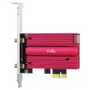 Interne WLAN/Bluetooth-Netzwerkkarte Cudy WE4000 — PCIe, Intel AX200, Wi‑Fi 6 Tri-Band (2,4/5/6 GHz), 2400 Mbit/s, Bluetooth 5.0