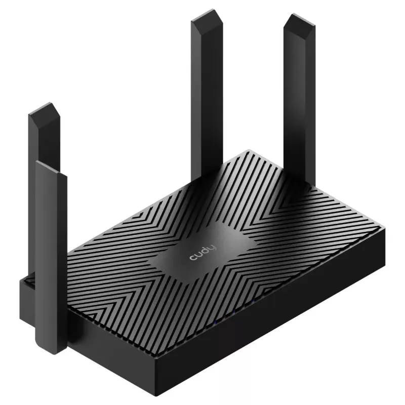 Tischrouter Cudy WR1500 — Dualband (2,4/5 GHz), Wi‑Fi 6/4, 4x Gigabit LAN, MU‑MIMO, externe Antennen