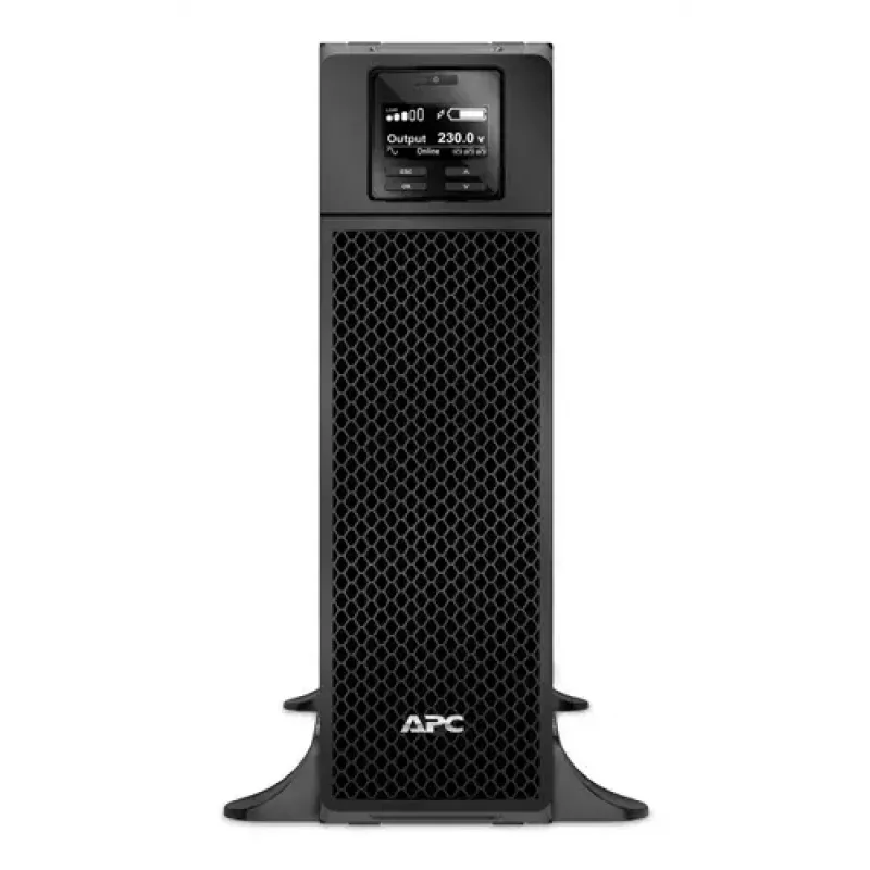 APC Smart-UPS On-Line, 5kVA, Tower, 230V, 6x C13+4x C19 IEC-Ausgänge, Netzwerkkarte+SmartSlot, erweiterte Laufzeit, ohne Schienenkit