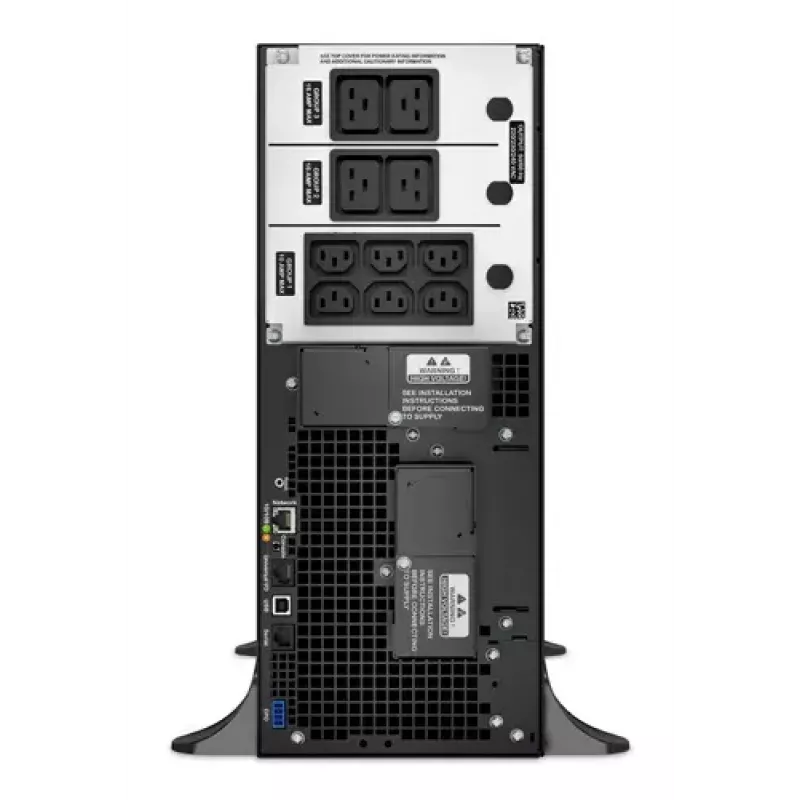 APC Smart-UPS On-Line, 6kVA/6kW, Tower, 230V, 6x C13+4x C19 IEC-Ausgänge, Netzwerkkarte+SmartSlot, erweiterte Laufzeit, ohne Schienenkit