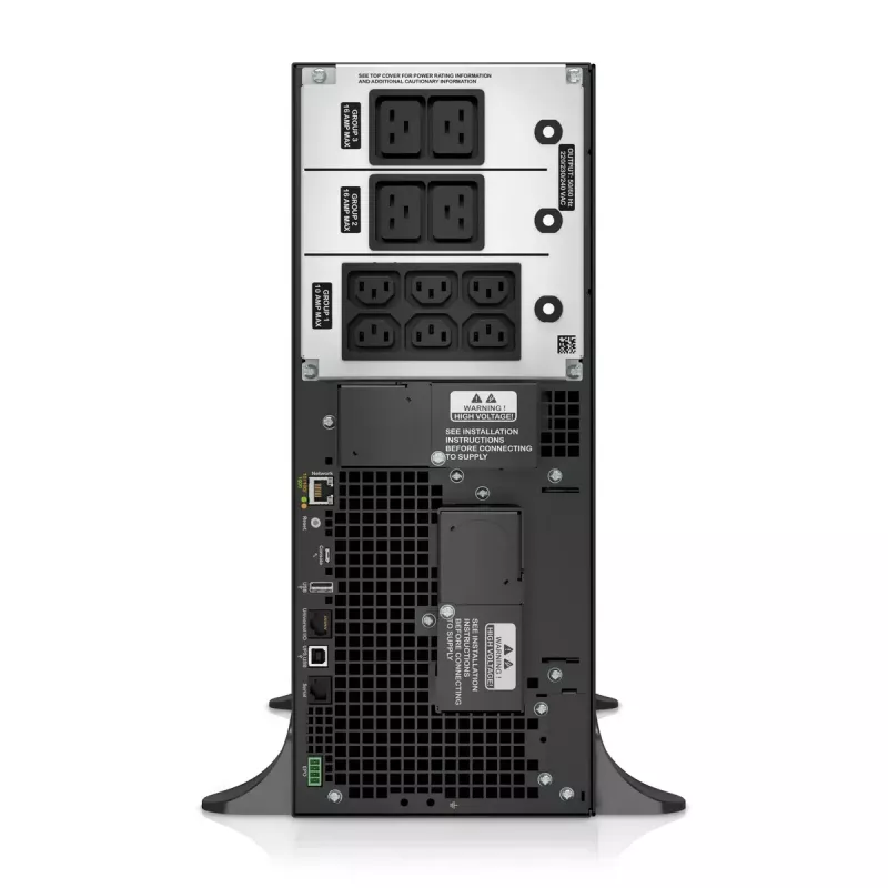 APC Smart-UPS On-Line, 6kVA/6kW, Tower, 230V, 6x C13+4x C19 IEC-Ausgänge, Netzwerkkarte+SmartSlot, erweiterte Laufzeit, ohne Schienenkit