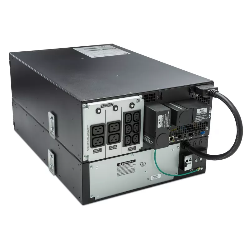 APC Smart-UPS On-Line SRT6KRMXLI - 6kW/VA, 6x C13 + 4x C19 + Festverdrahtung 1-Phasen-Ausgang, Rackmontage, integrierte NMC