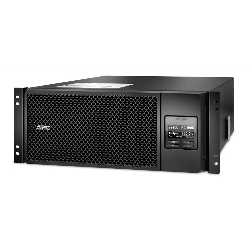 APC Smart-UPS On-Line SRT6KRMXLI - 6kW/VA, 6x C13 + 4x C19 + Festverdrahtung 1-Phasen-Ausgang, Rackmontage, integrierte NMC