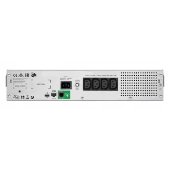 APC Smart-UPS C, Line Interactive, 1000VA, Rackmount 2U, 230V, 4x IEC C13 Ausgänge, SmartConnect Port, USB und serielle Kommunikation, AVR, Grafik-LCD