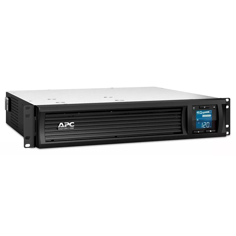 APC Smart-UPS C, Line Interactive, 1000VA, Rackmount 2U, 230V, 4x IEC C13 Ausgänge, SmartConnect Port, USB und serielle Kommunikation, AVR, Grafik-LCD