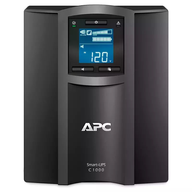 APC Smart-UPS C, Line Interactive, 1000VA, Tower, 230V, 8x IEC C13 Steckdosen, SmartConnect Port, USB und serielle Kommunikation, AVR, Grafik-LCD