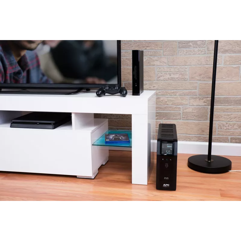 APC Back-UPS Pro, 1200VA/720W, Tower, 230V, 8x IEC C13 Steckdosen, Sinuswelle, AVR, USB Typ A + C Anschlüsse, LCD, Benutzeraustauschbare Batterie
