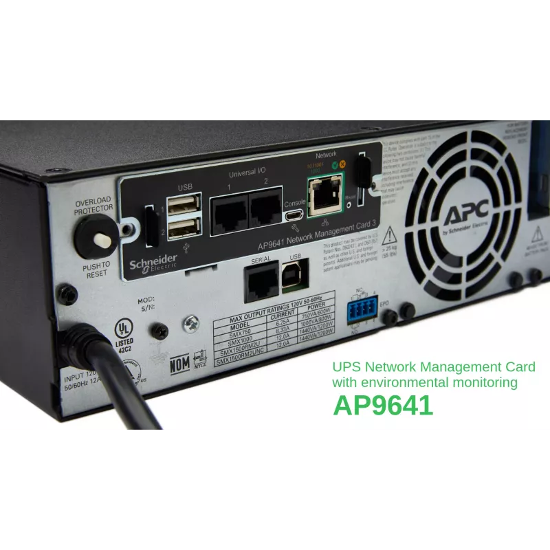 APC AP9641 Smart-UPS Netzwerk-Managementkarte (gen3) mit Umgebungsüberwachung