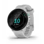 Smartwatch GARMIN Forerunner 55 — 42 mm runde Sportuhr, GPS/GLONASS/Galileo, 14 Tage Akku, 5 ATM, weißes Silikonarmband