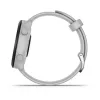 Smartwatch GARMIN Forerunner 55 — 42 mm runde Sportuhr, GPS/GLONASS/Galileo, 14 Tage Akku, 5 ATM, weißes Silikonarmband