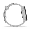 Smartwatch GARMIN Forerunner 55 — 42 mm runde Sportuhr, GPS/GLONASS/Galileo, 14 Tage Akku, 5 ATM, weißes Silikonarmband