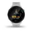 Smartwatch GARMIN Forerunner 55 — 42 mm runde Sportuhr, GPS/GLONASS/Galileo, 14 Tage Akku, 5 ATM, weißes Silikonarmband