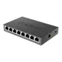 D-Link DGS-108 Unmanaged L2 Gigabit Ethernet (10/100/1000) Schwarz
