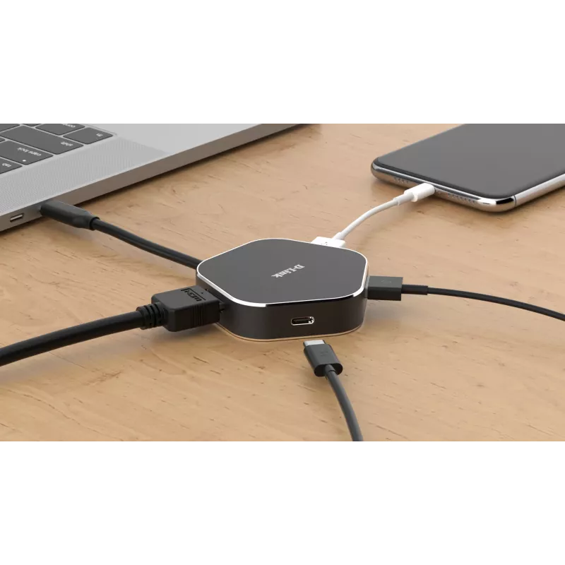 D-Link 4-in-1 USB-C Hub mit HDMI und Power Delivery