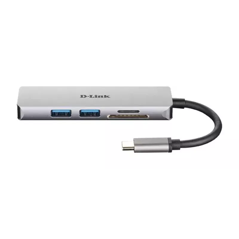 D-Link 5-in-1 USB-C Hub mit HDMI und SD/microSD-Kartenleser