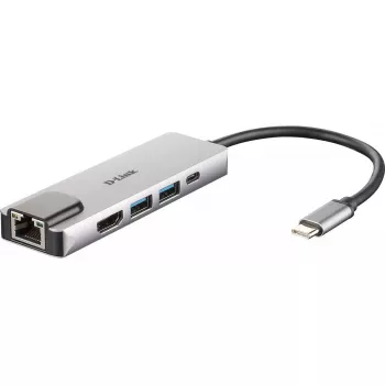 D-Link 5-in-1 USB-C Hub mit HDMI/Ethernet und Power Delivery
