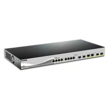 D-Link DXS-1210-12TC/E Netzwerk-Switch Managed L2 10G Ethernet (100/1000/10000) 1U Schwarz, Silber