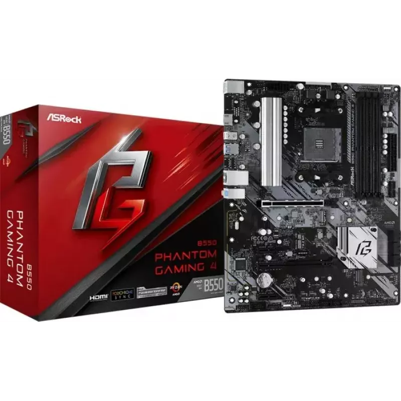 ASRock B550 Phantom Gaming 4 AMD B550 Sockel AM4 ATX