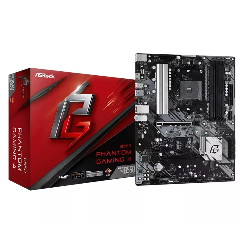 ASRock B550 Phantom Gaming 4 AMD B550 Sockel AM4 ATX