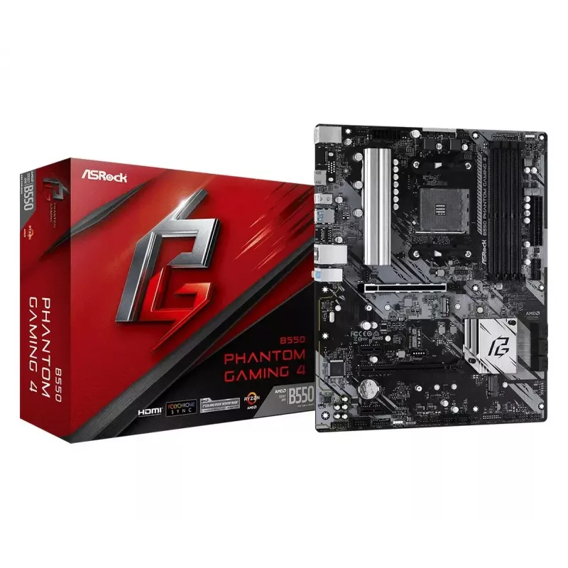 ASRock B550 Phantom Gaming 4 AMD B550 Sockel AM4 ATX