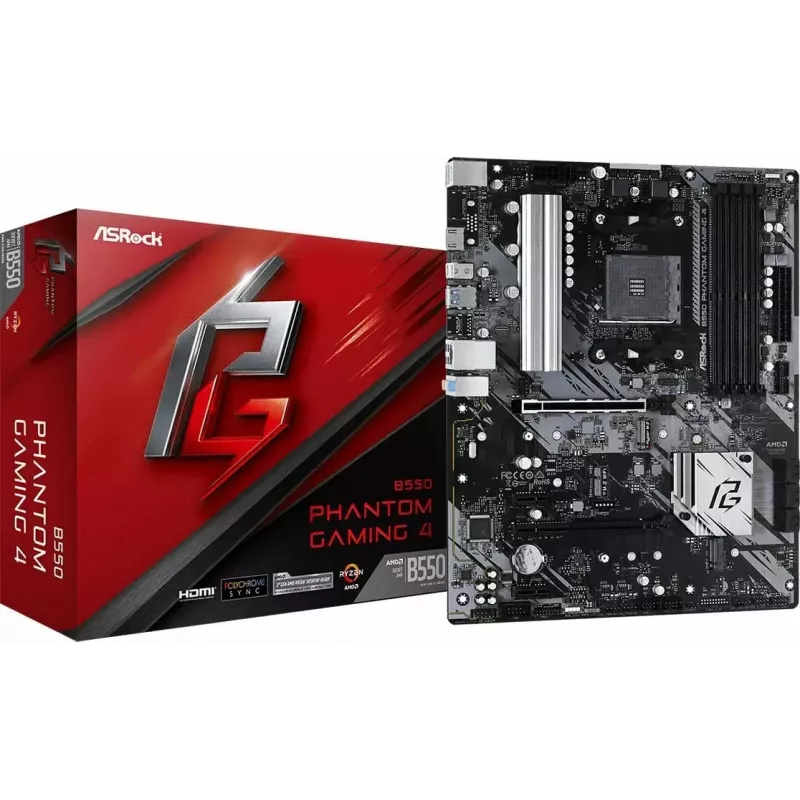 ASRock B550 Phantom Gaming 4 AMD B550 Sockel AM4 ATX
