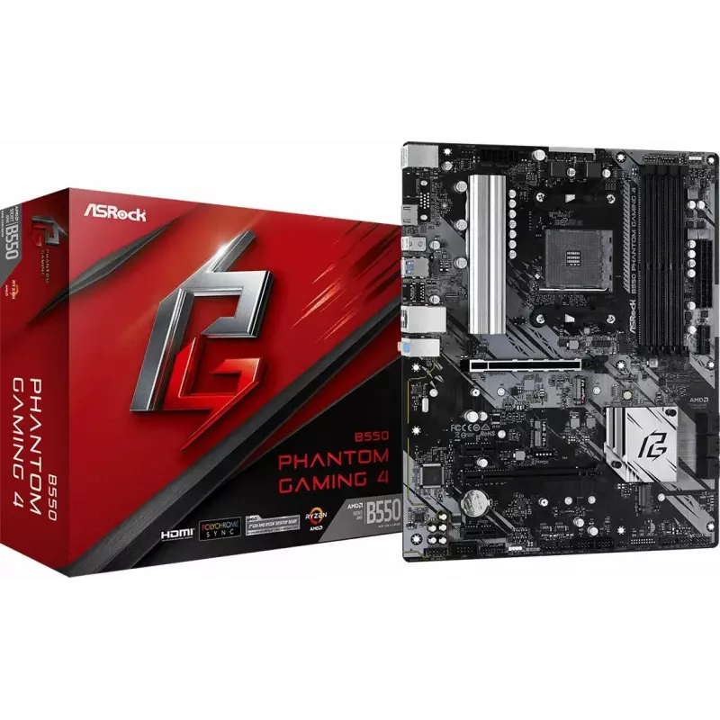ASRock B550 Phantom Gaming 4 AMD B550 Sockel AM4 ATX