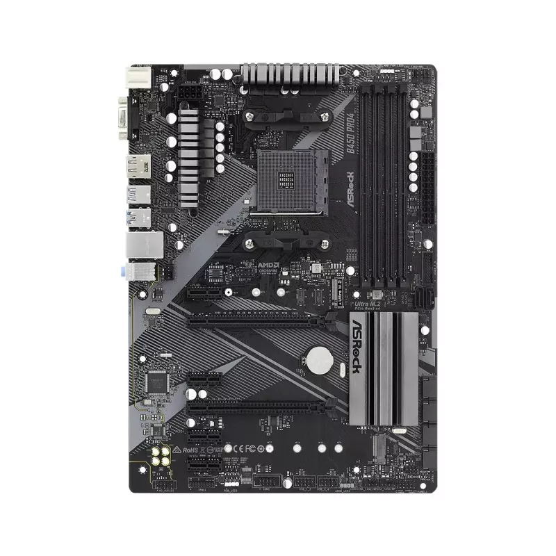 Motherboard ASRock B450 PRO4 R2.0 AMD B450 Sockel AM4 ATX