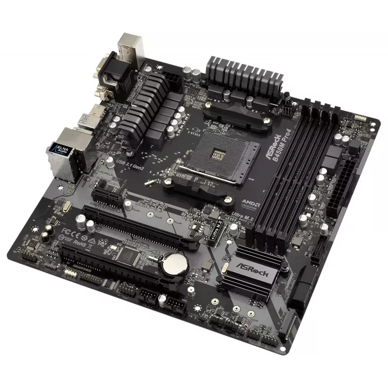 Motherboard ASRock B450M PRO4 AMD B450 Sockel AM4 micro ATX