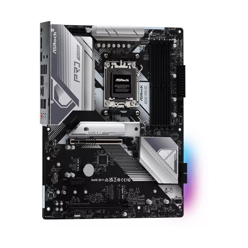 Motherboard ASRock B650 Pro RS — ATX, Sockel AM5, AMD B650, DDR5, 4 DIMM, 128 GB, 2,5 Gb LAN, 1x M.2, HDMI, DisplayPort