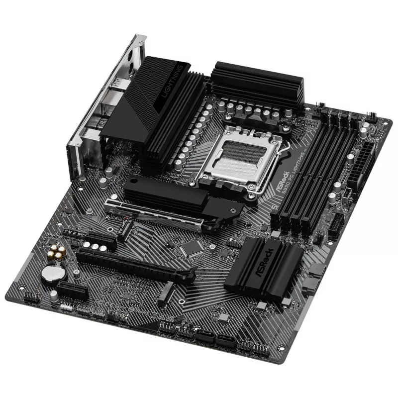 ASRock Motherboard B650 PG Lightning AM5 AMD B650 USB 3.2 SATA 3 7.1ch HD Audio ATX