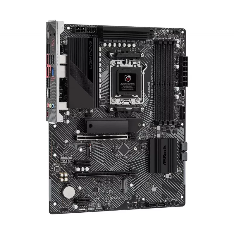 ASRock Motherboard B650 PG Lightning AM5 AMD B650 USB 3.2 SATA 3 7.1ch HD Audio ATX