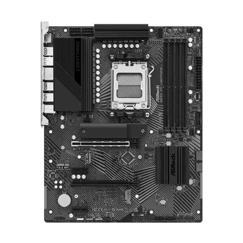 ASRock Motherboard B650 PG Lightning AM5 AMD B650 USB 3.2 SATA 3 7.1ch HD Audio ATX