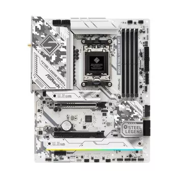 Motherboard ASRock B650 Steel Legend WiFi — AMD B650, Sockel AM5, ATX, DDR5, 4x DIMM, 192 GB, Wi‑Fi 6E, 2,5 Gb LAN