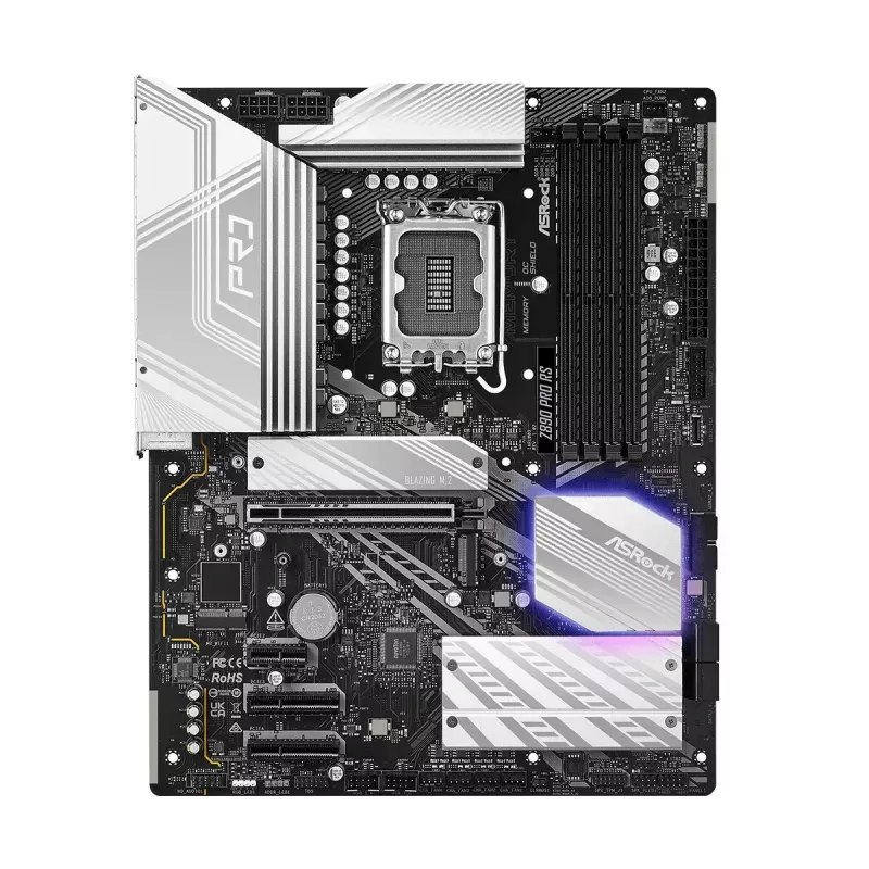 Motherboard ASRock Z890 Pro RS — Intel Z890, LGA 1851, ATX, 4x DDR5-Steckplätze, PCIe Gen5 x16, 2.5Gb LAN, Thunderbolt 4