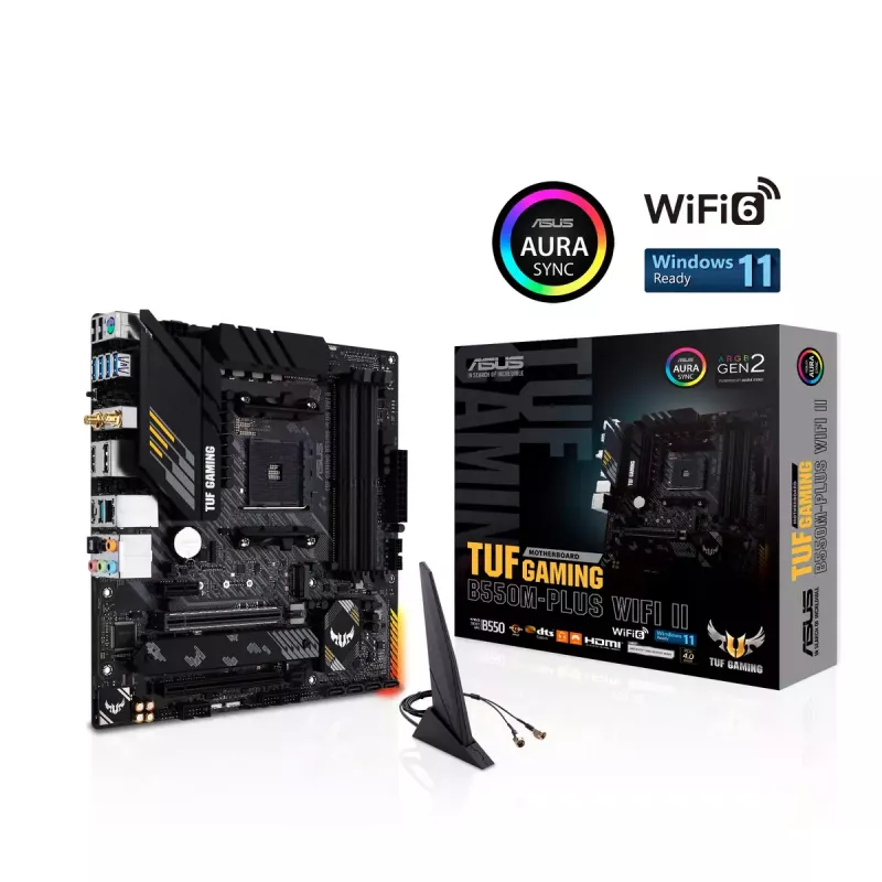 Motherboard ASUS TUF GAMING B550M-PLUS WIFI II AMD B550 Sockel AM4 micro ATX