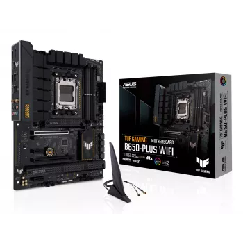 Motherboard ASUS TUF GAMING B650-PLUS WIFI — AMD B650, Sockel AM5, ATX, DDR5, 4 DIMM, Wi‑Fi 6, 2.5Gb LAN, 3x M.2