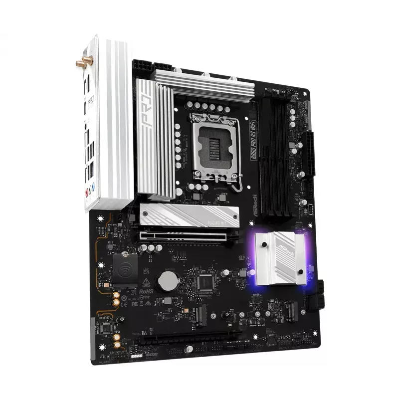 Mainboard ASRock B860 Pro RS WiFi Intel B860 LGA1851 ATX, 4x DDR5-Slots, 256GB, Wi‑Fi 6E, 2.5GbE