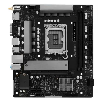 Motherboard ASRock H810M-X WiFi — Intel H810, LGA 1851, microATX, DDR5, 2 DIMM, 128GB, Wi‑Fi 5, 2.5Gb LAN, M.2, SATA III
