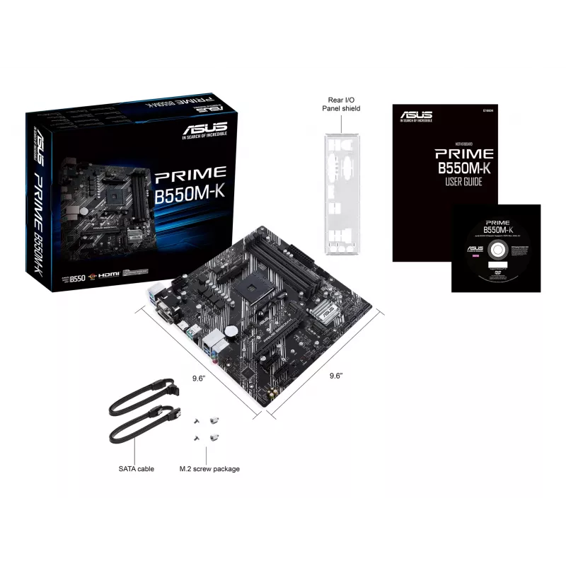 Motherboard ASUS PRIME B550M-K AMD B550 Socket AM4 micro ATX