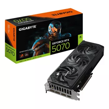 Grafikkarte GIGABYTE GeForce RTX 5070 12GB GDDR7, PCIe 5.0, 192-Bit, WINDFORCE 3X, 282×110×50 mm