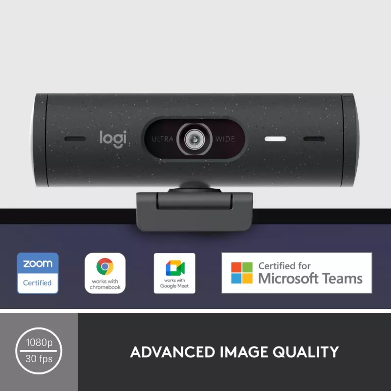 LOGITECH Brio 500 Full HD Webcam Graphite