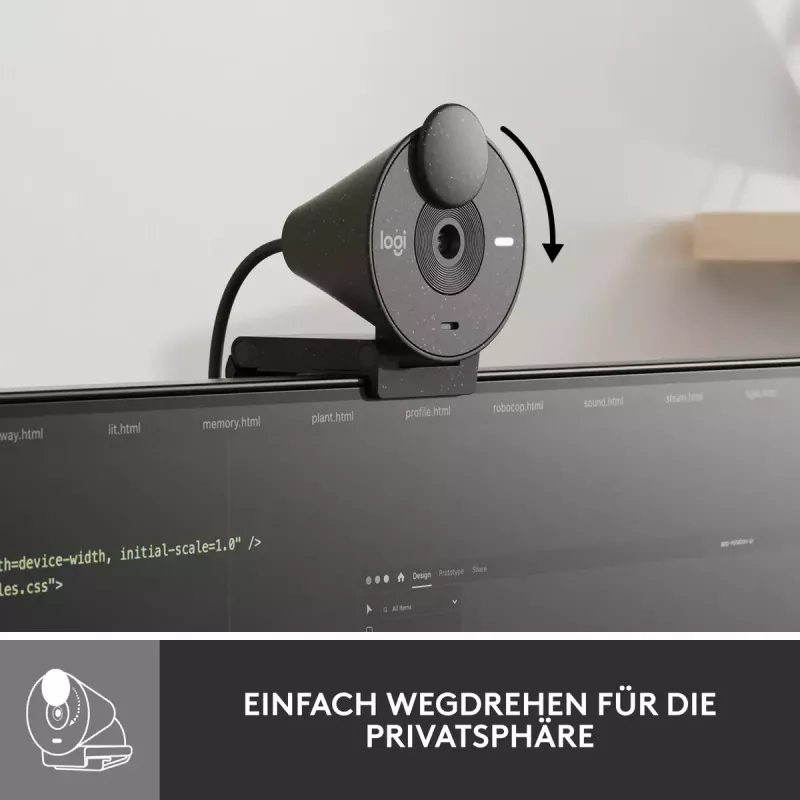 LOGITECH Brio 300 Full HD Webcam - Graphite