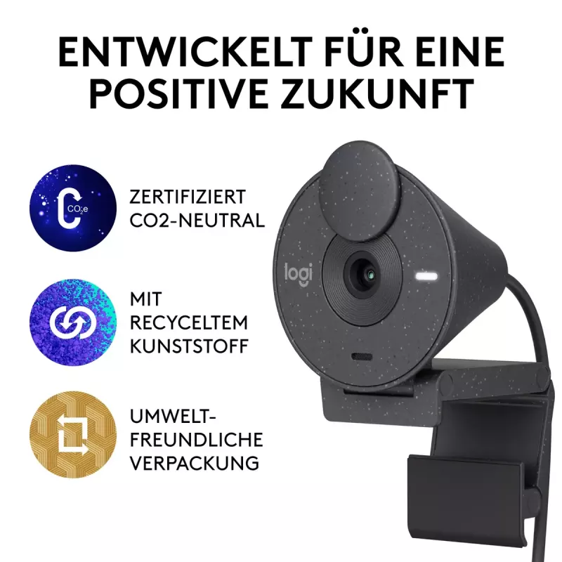 LOGITECH Brio 300 Full HD Webcam - Graphite