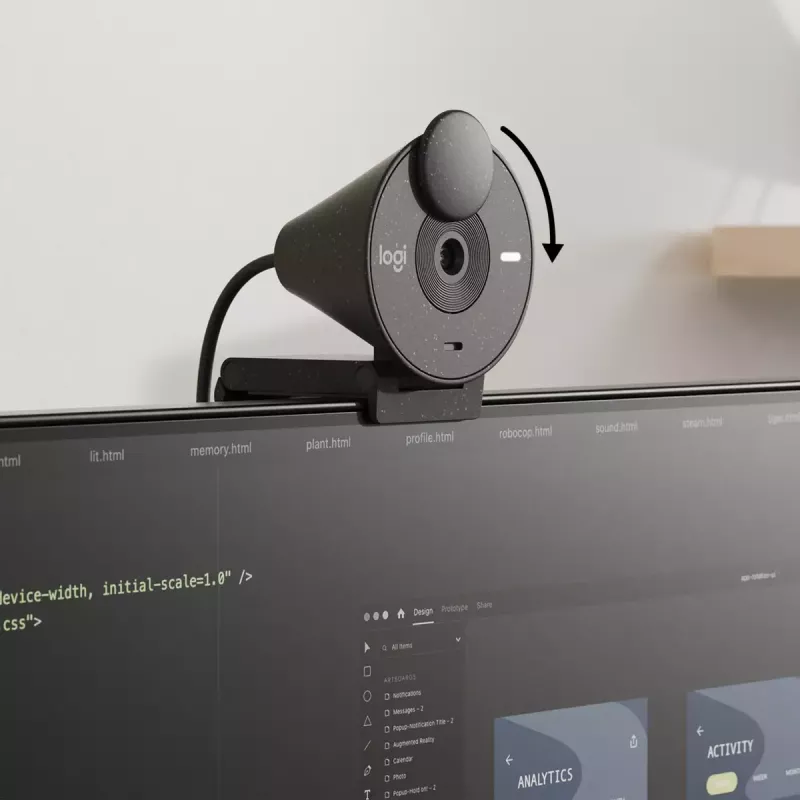 LOGITECH Brio 300 Full HD Webcam - Graphite