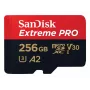 WESTERN DIGITAL Extreme PRO Micro SDXC 256 GB + SD-Adapter 200 MB/s 140 MB/s A2 C10 V30 UHS-I U3
