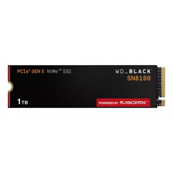 SSD-Festplatte Western Digital 1 TB M.2 PCI Express 5.0 Schwarz SN8100
