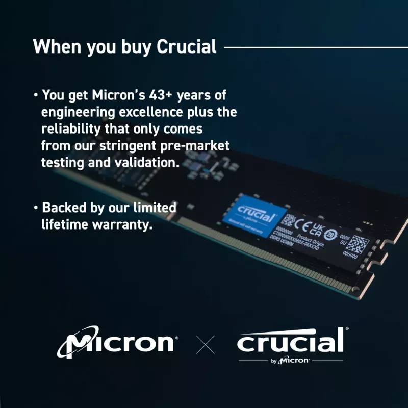 Crucial 8GB DDR5-5600 UDIMM